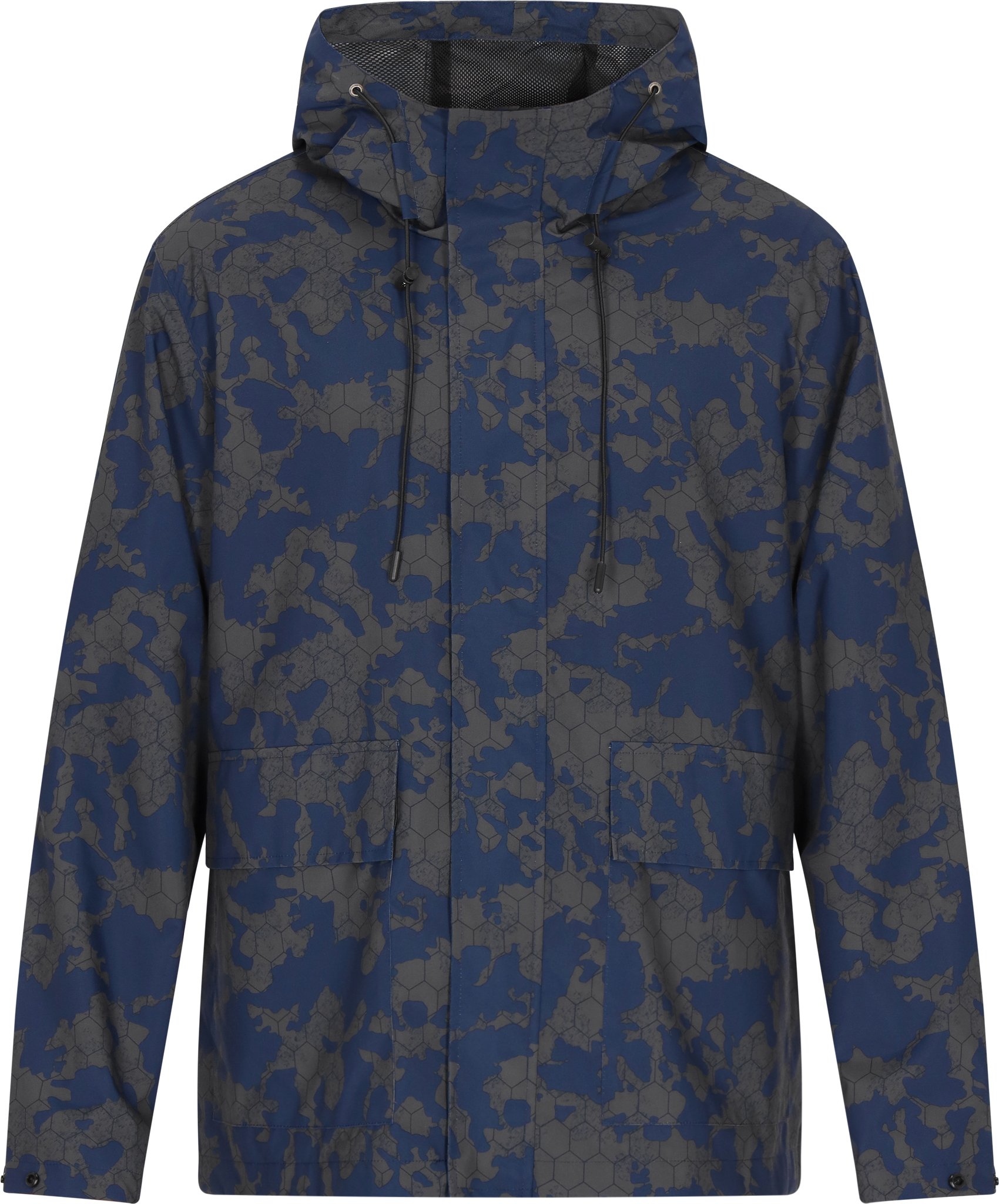 Mo Anorak Herren Dunkelgrau Marine Camouflage