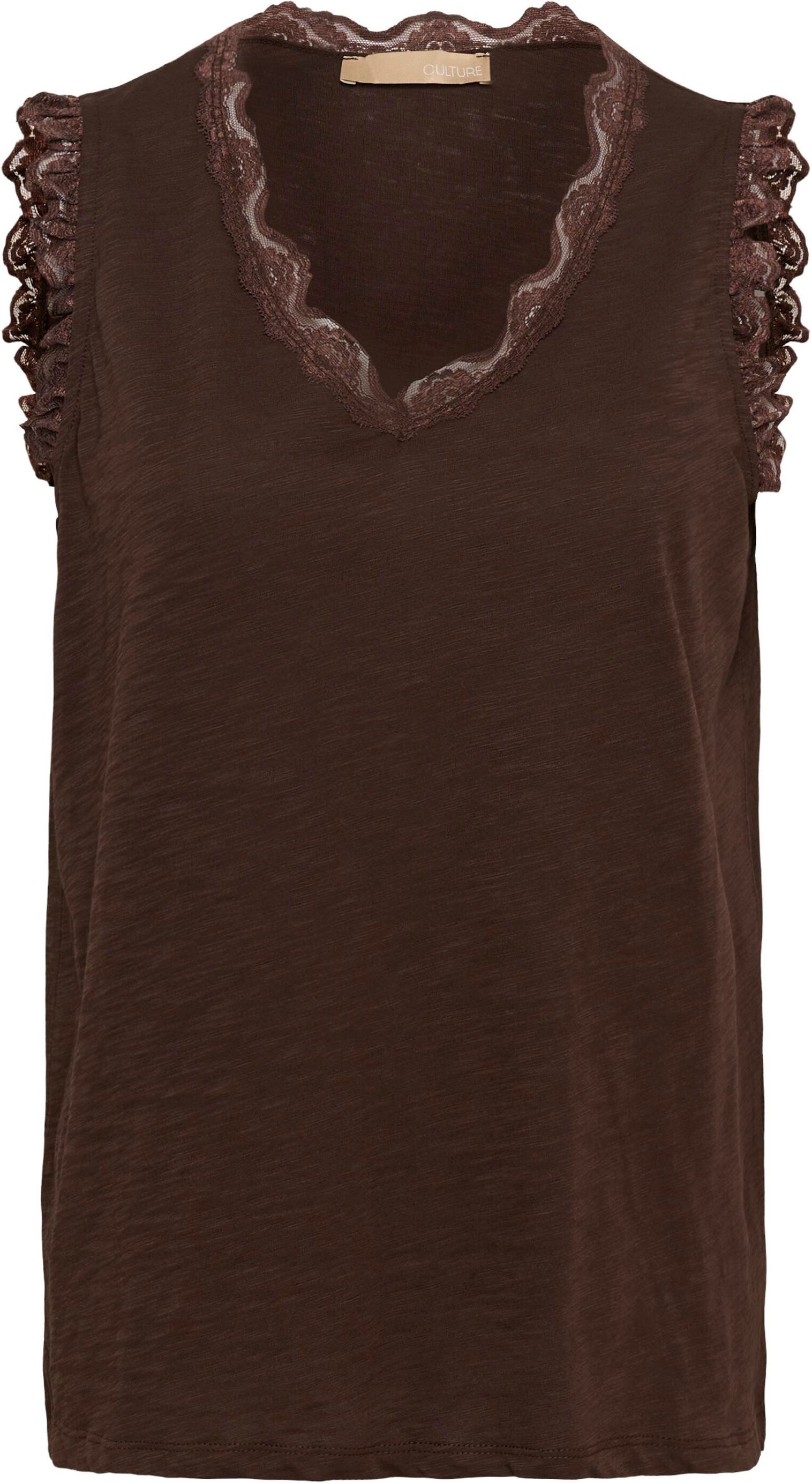 Ärmellose Bluse CUlia Ärmellose Bluse Regular fit brown