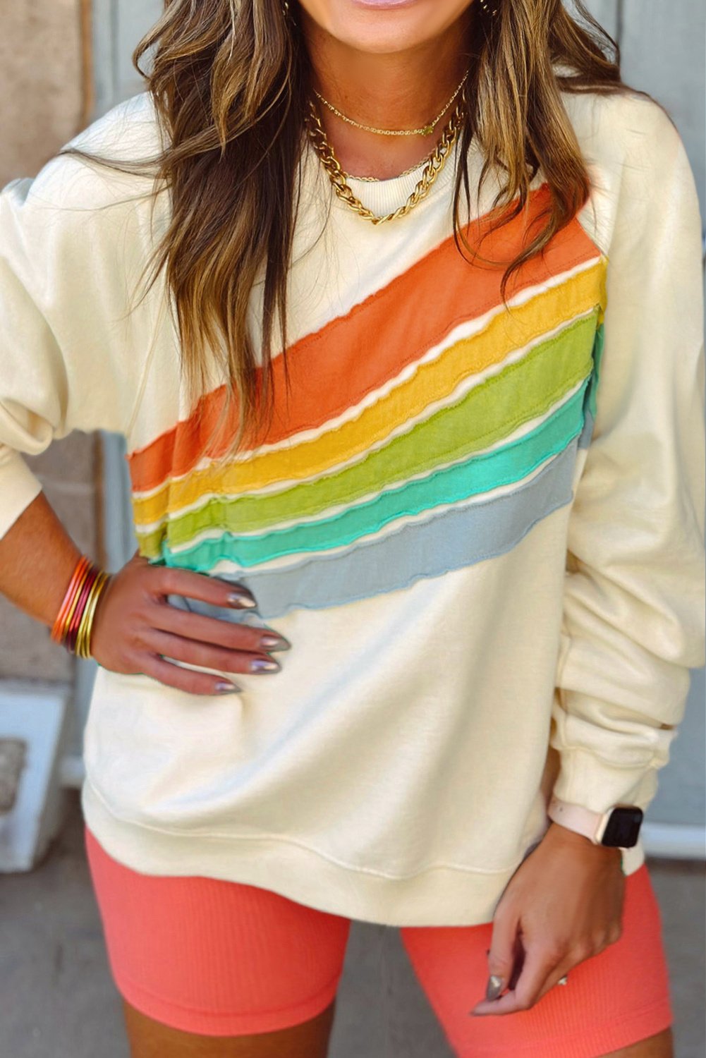 Plus Size Rundhals Sweatshirt
