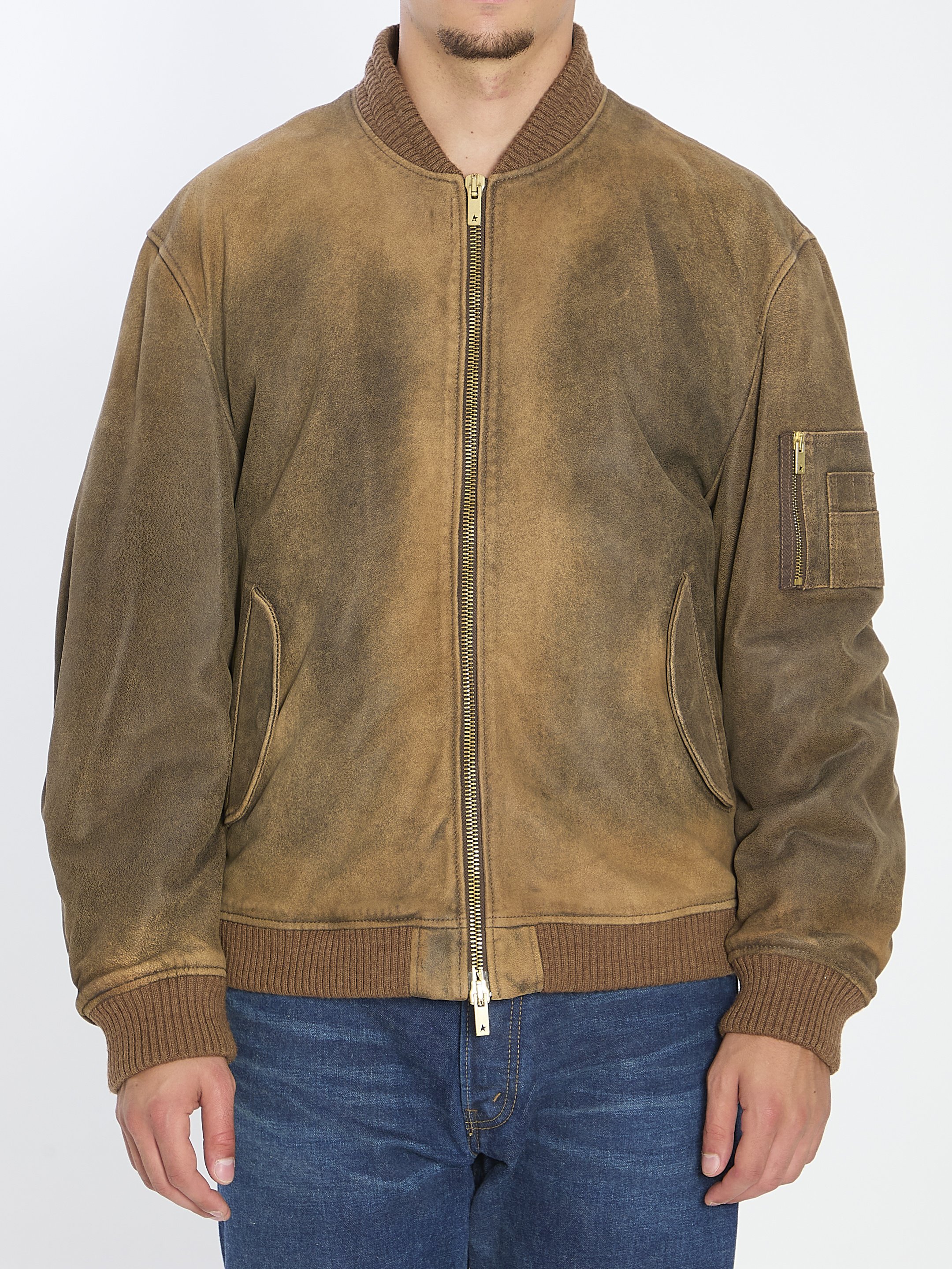 Vintage-Effekt Brauner Bomber