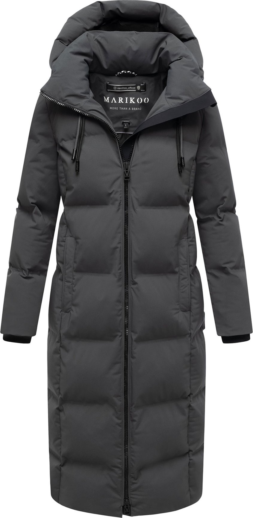 Marikoo Damen Winter Steppmantel Tikoraa mit abnehmbarer Kapuze