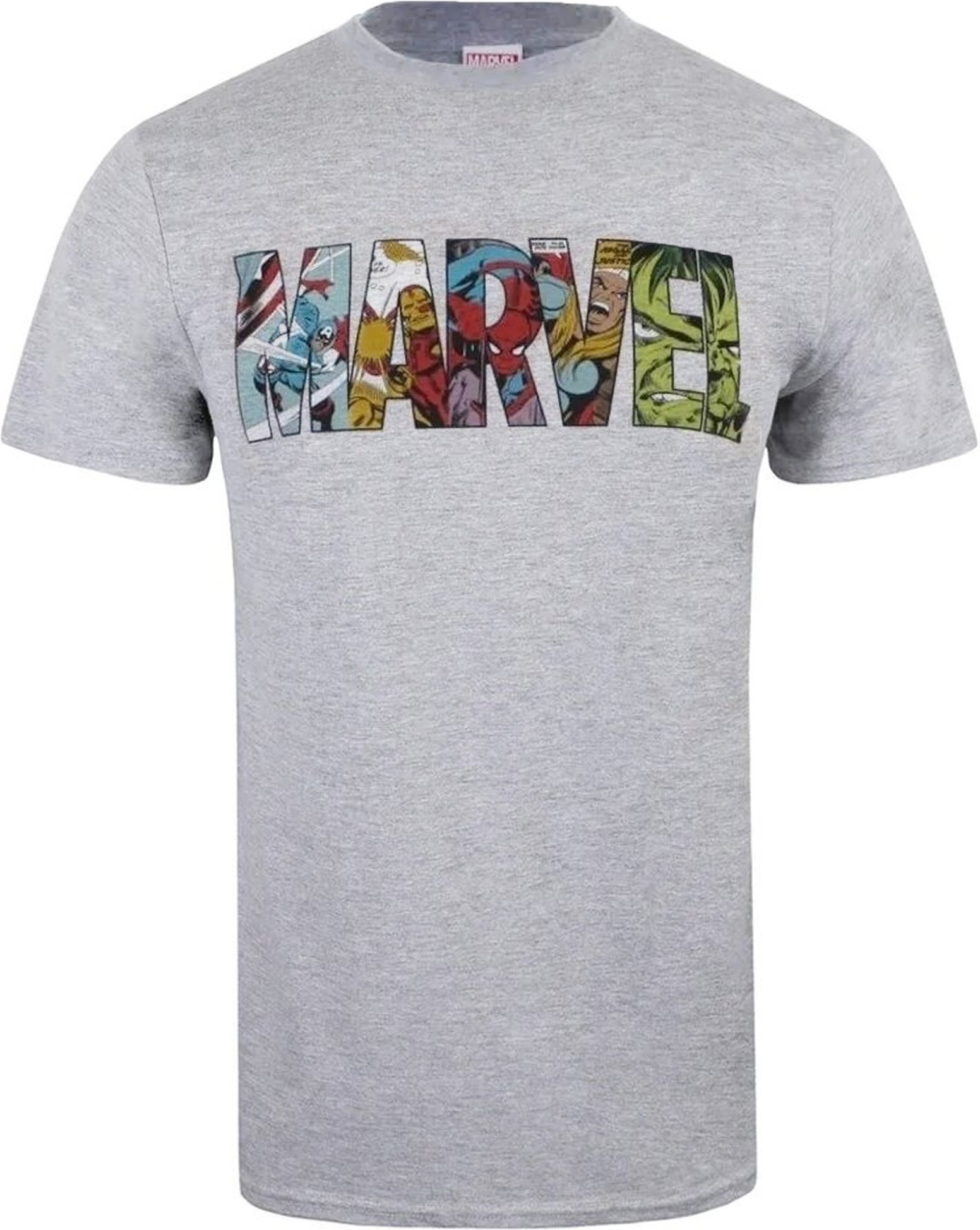 Marvel - T-Shirt Logo für Herren (Grau)