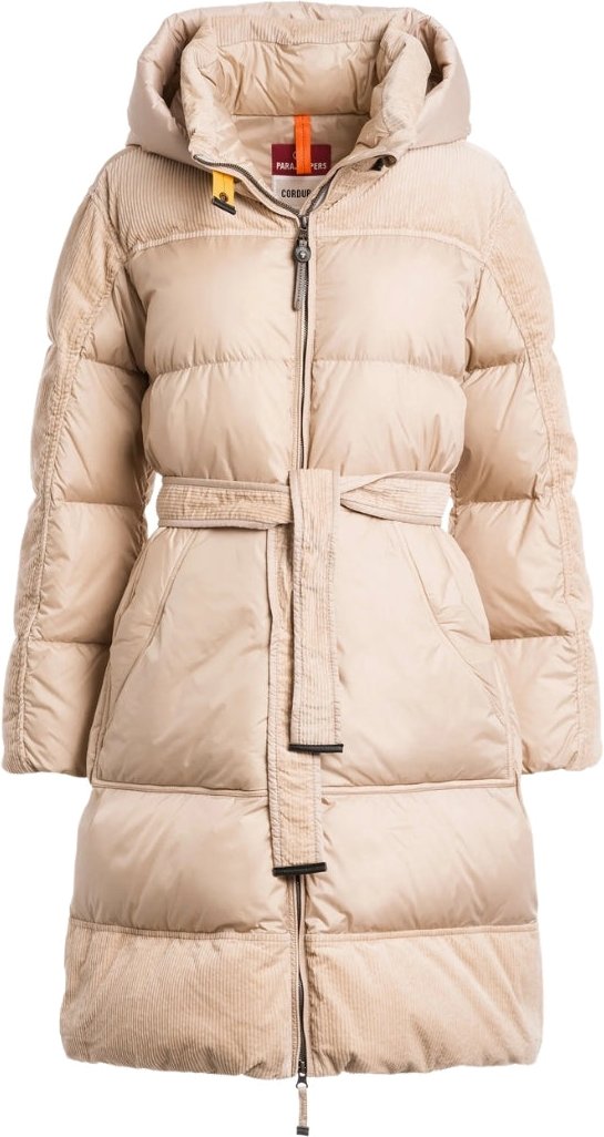 Parajumpers - Interstellar - Sunkissed - Lange Daunenjacke Mit Kapuze In Bequemer Passform In Beige