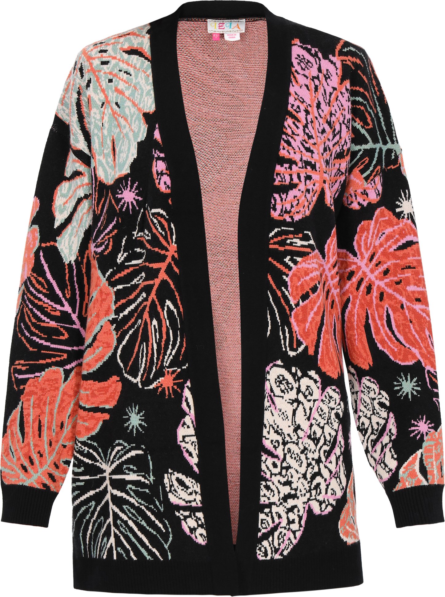 IZIA Strickjacke Frauen rosa mehrfarbig