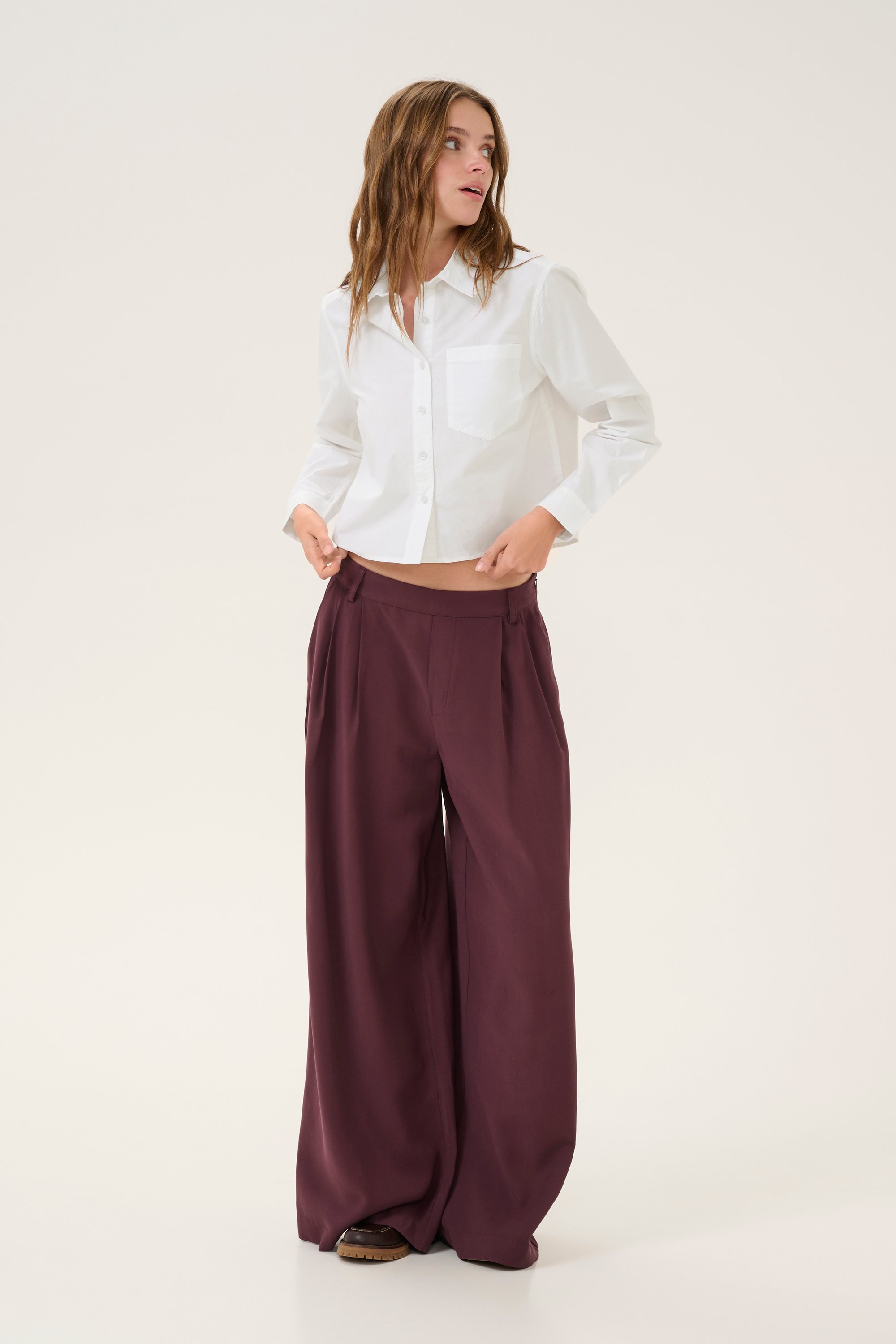 Langarm - Hemd SunnaMW Baggy fit white