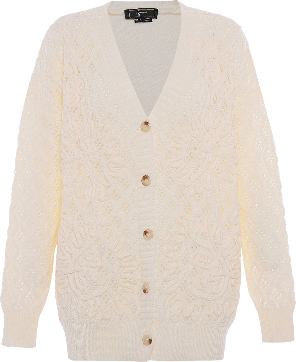 Faina Pullover Damen Wollweiß