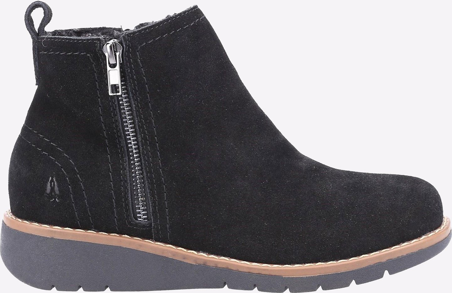 Hush Puppies Libby Damenstiefel Aus Schwarzem Wildleder