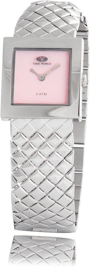 Silberne Quadratische Armbanduhr