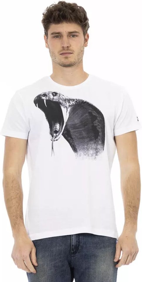 Cobra Grafik T-Shirt mit kurzen Ärmeln und Rundhalsausschnitt