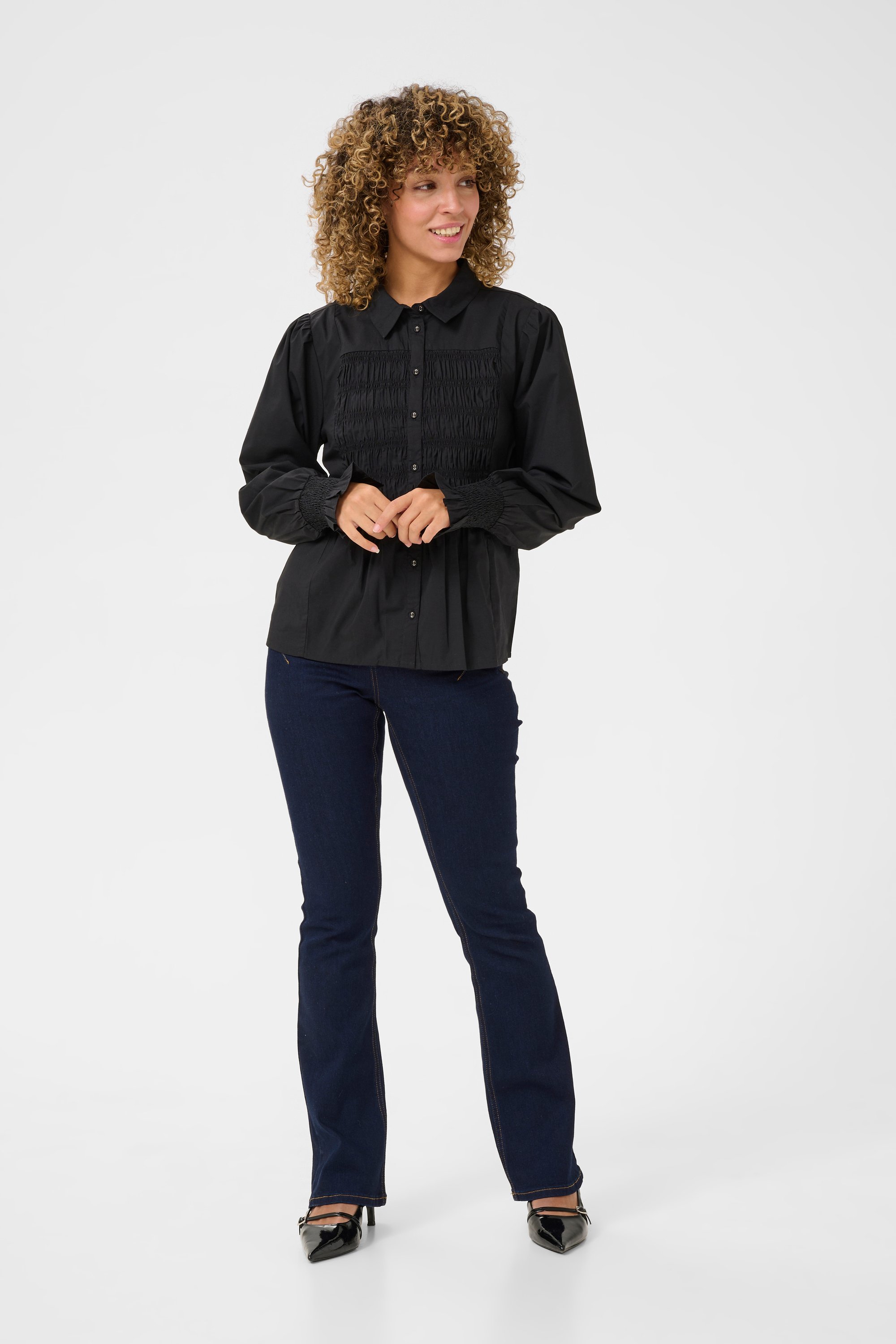 Langarm - Hemd Regular fit Pitch Blac