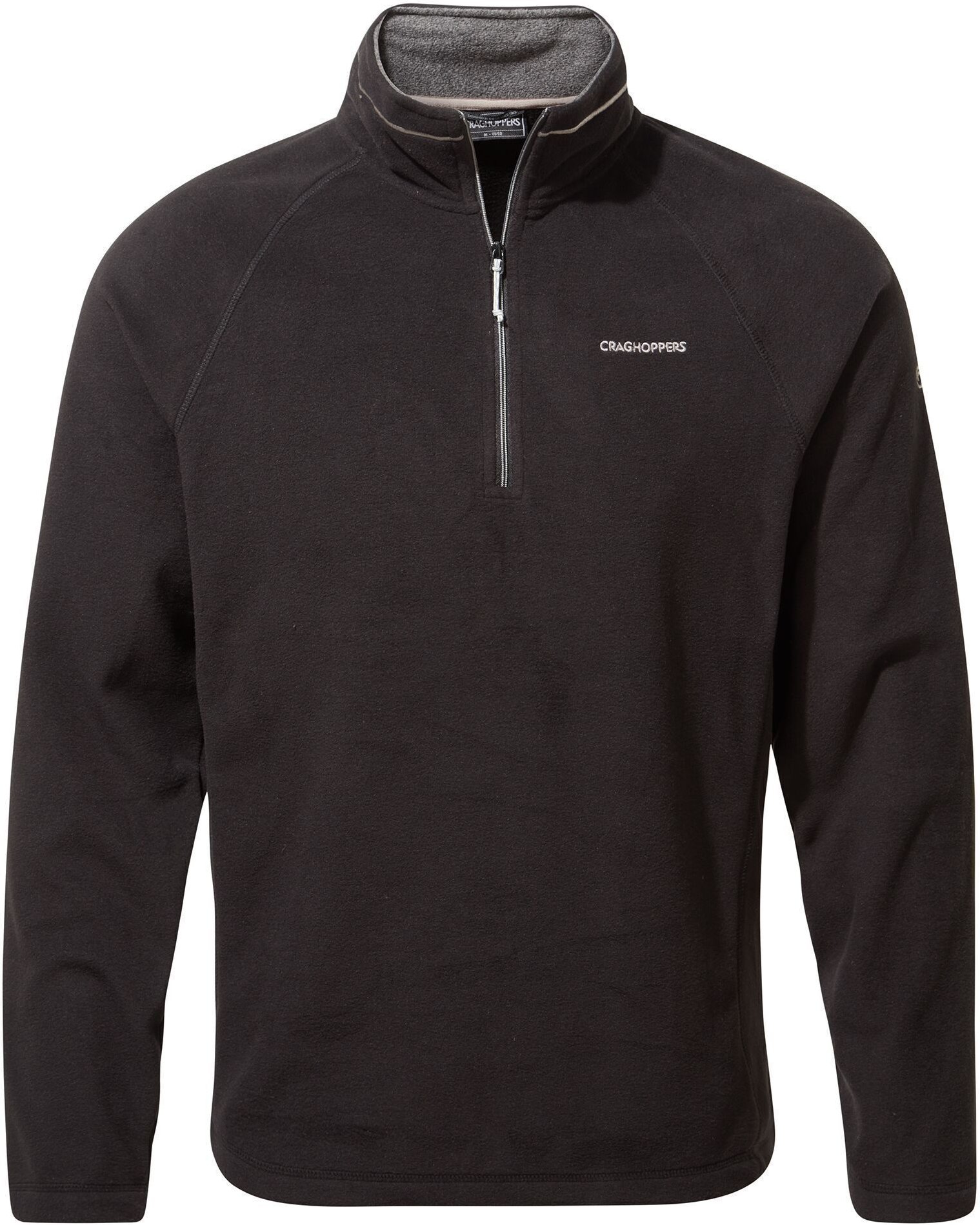 Craghoppers Mens Corey VI halbe Zip Fleece-Oberteil (schwarz)