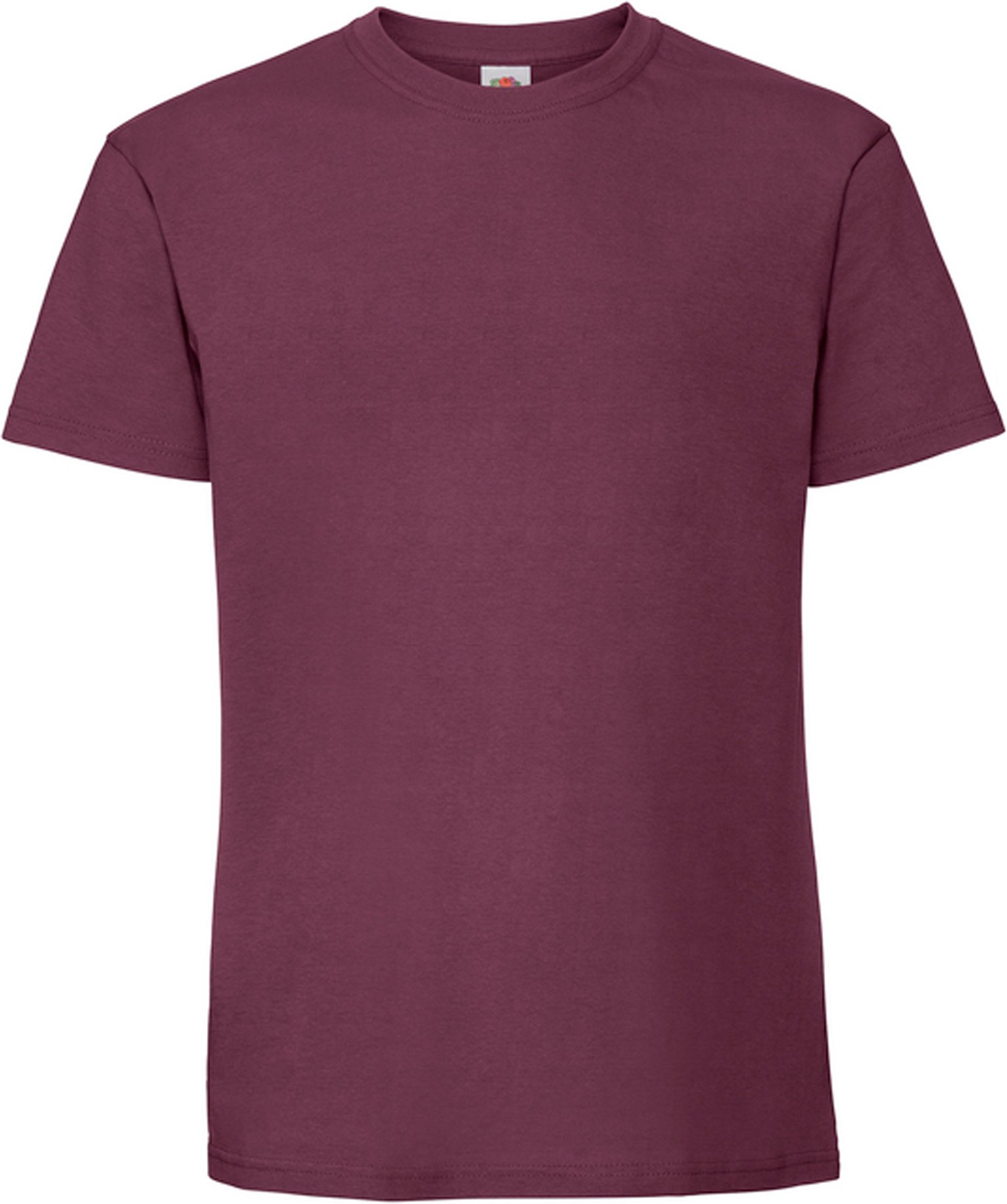 Fruit of the Loom Herren Iconic Premium Ringspun Baumwolle T-Shirt (Burgund)