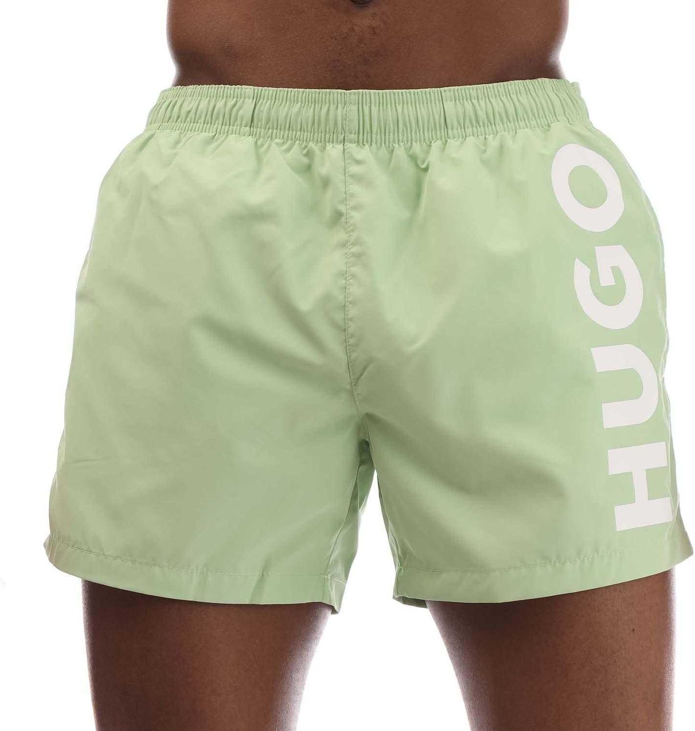 Hugo - "Abas" Badeshorts Logo für Herren (Grün)