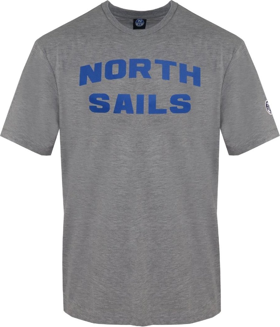 North Sails Block Brand Logo Grau T-Shirt