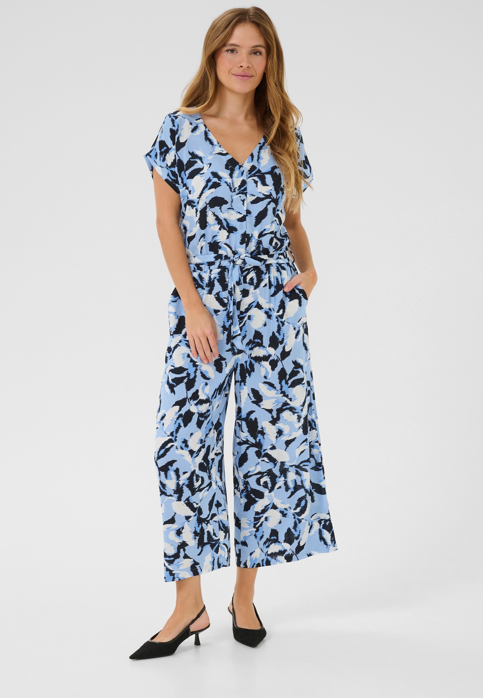 Overall Loose fit blue multi