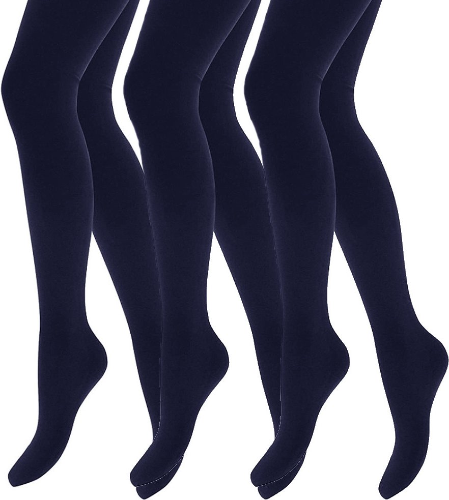 3 Paar Multipack Mädchen Thermostrumpfhosen für den Winter | Wärmehalter | Kinder Fleece isolierte undurchsichtige Strum...