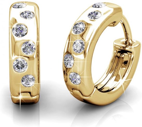 Joy Ohrringe - Gold und Kristall