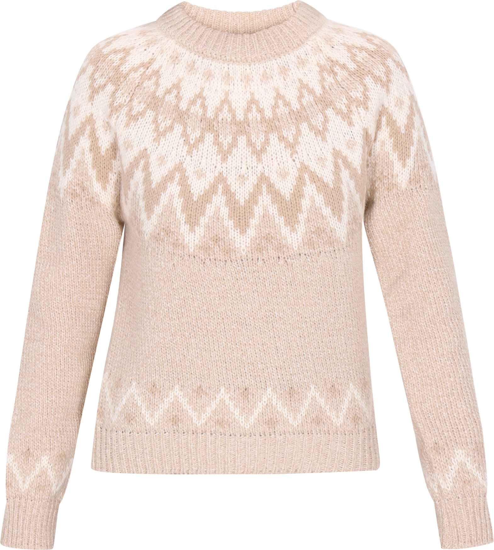 Dreimaster Pullover Frauen beige mehrfarbig