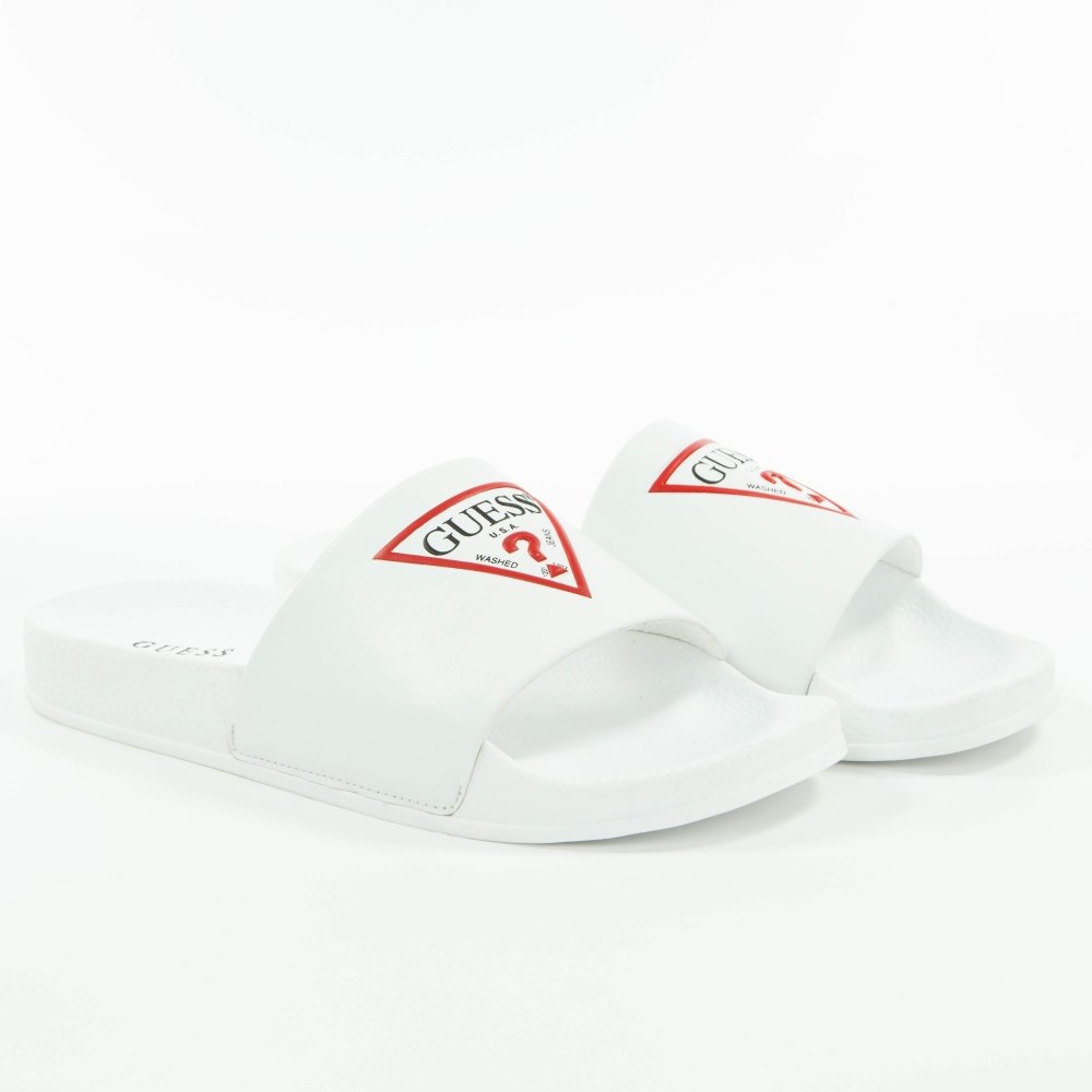 Guess Herren Classic Logo Dreieck Sandalen