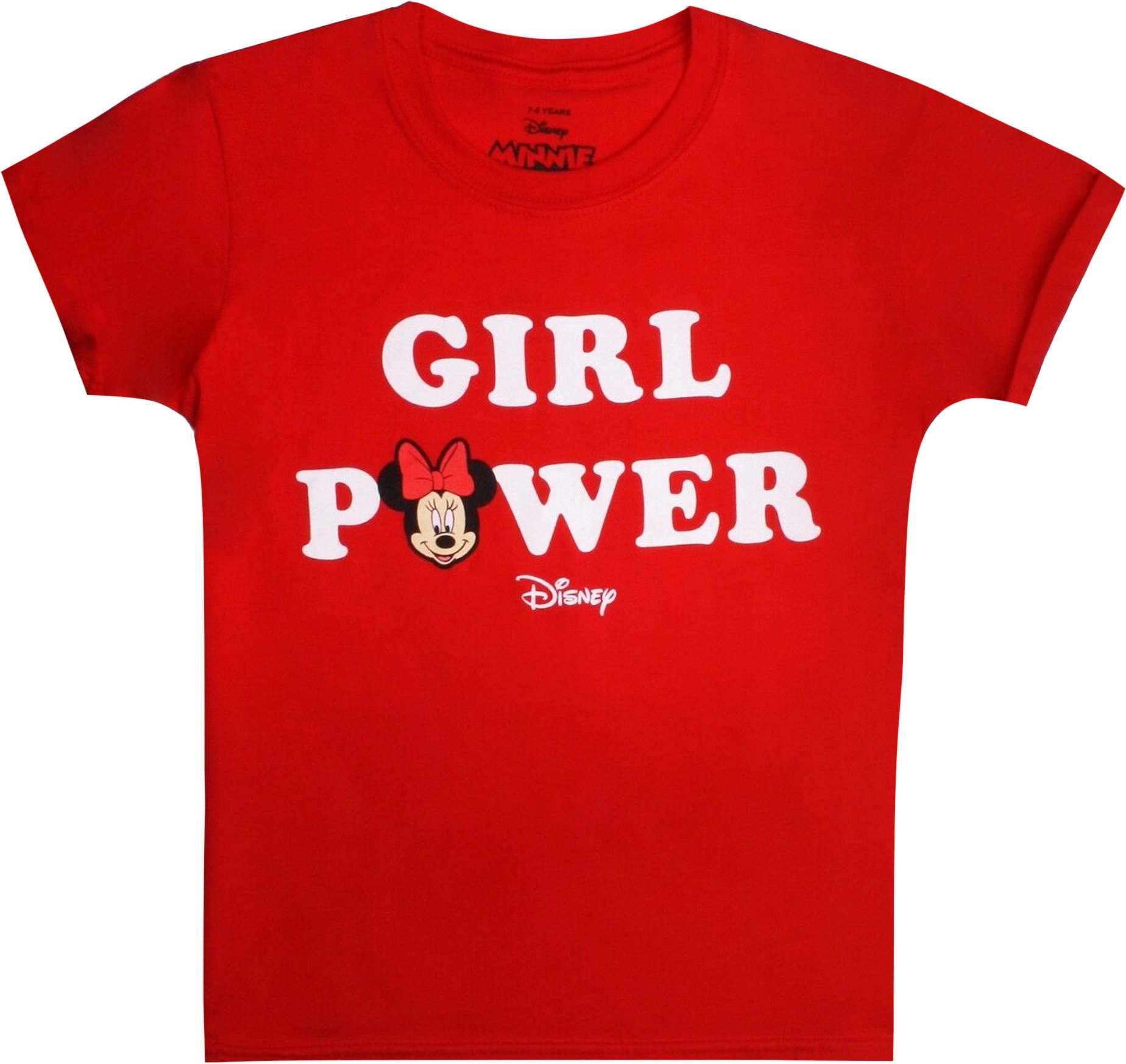 Disney - "Girl Power" T-Shirt für Mädchen (Rot)