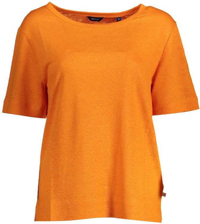 Leinen T-Shirt mit kurzen Ärmeln in lockerer Passform