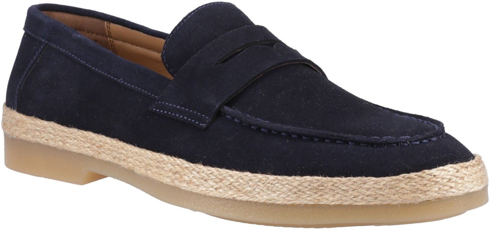 Thumbnail - Hush Puppies Laurence Wildleder Herren Slipper Navy
