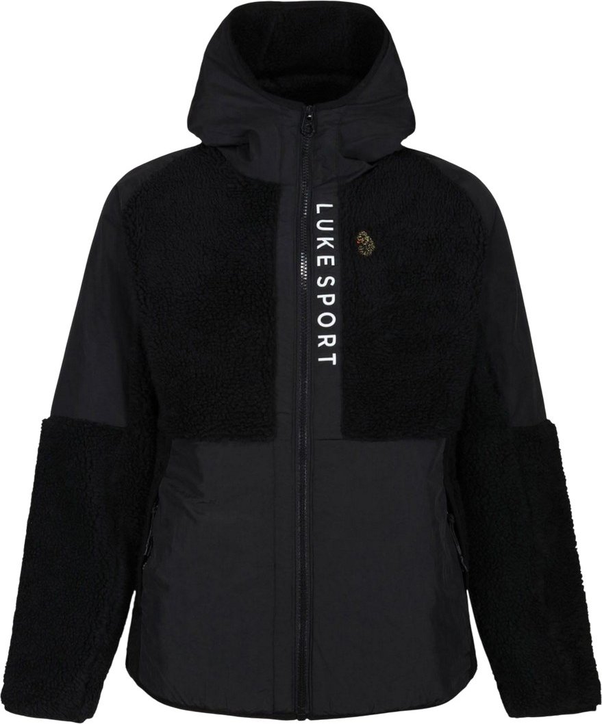 Luke 1977 - "Turbio" Fleecejacke für Herren, Mit Reißverschluss (Schwarz)