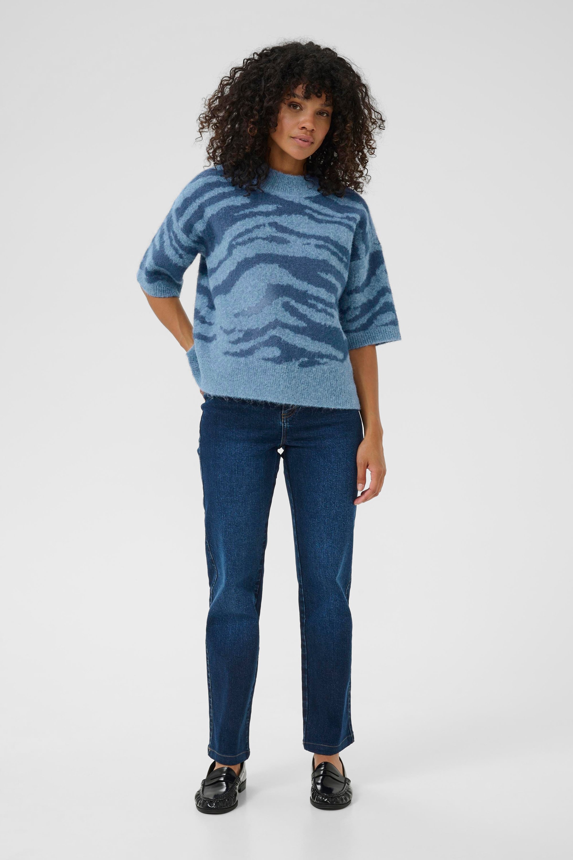 Strickpullover KAsandra Baggy fit blue