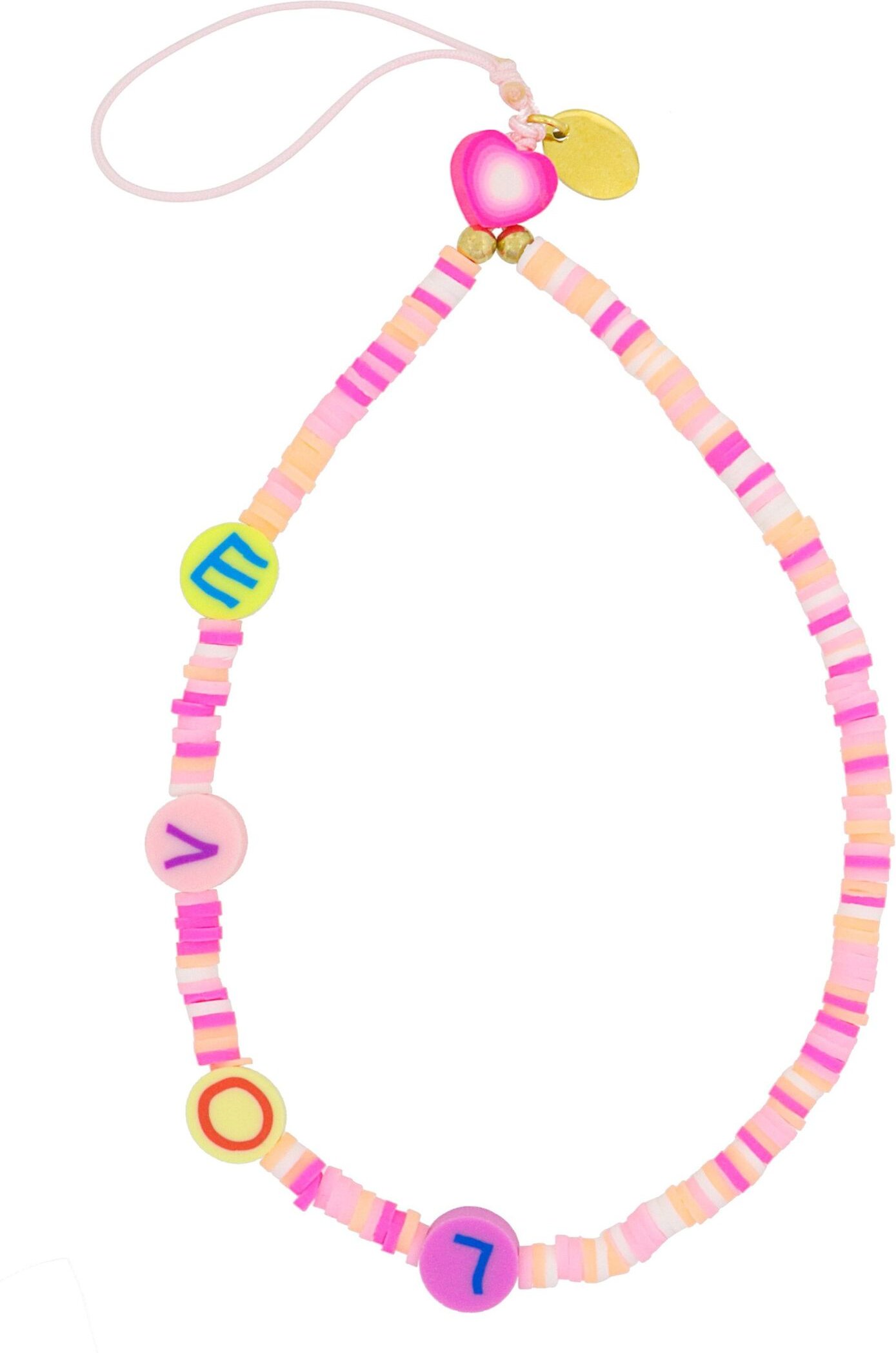 Fashionbox Armband mit Vinylplättchen pink "LOVE"