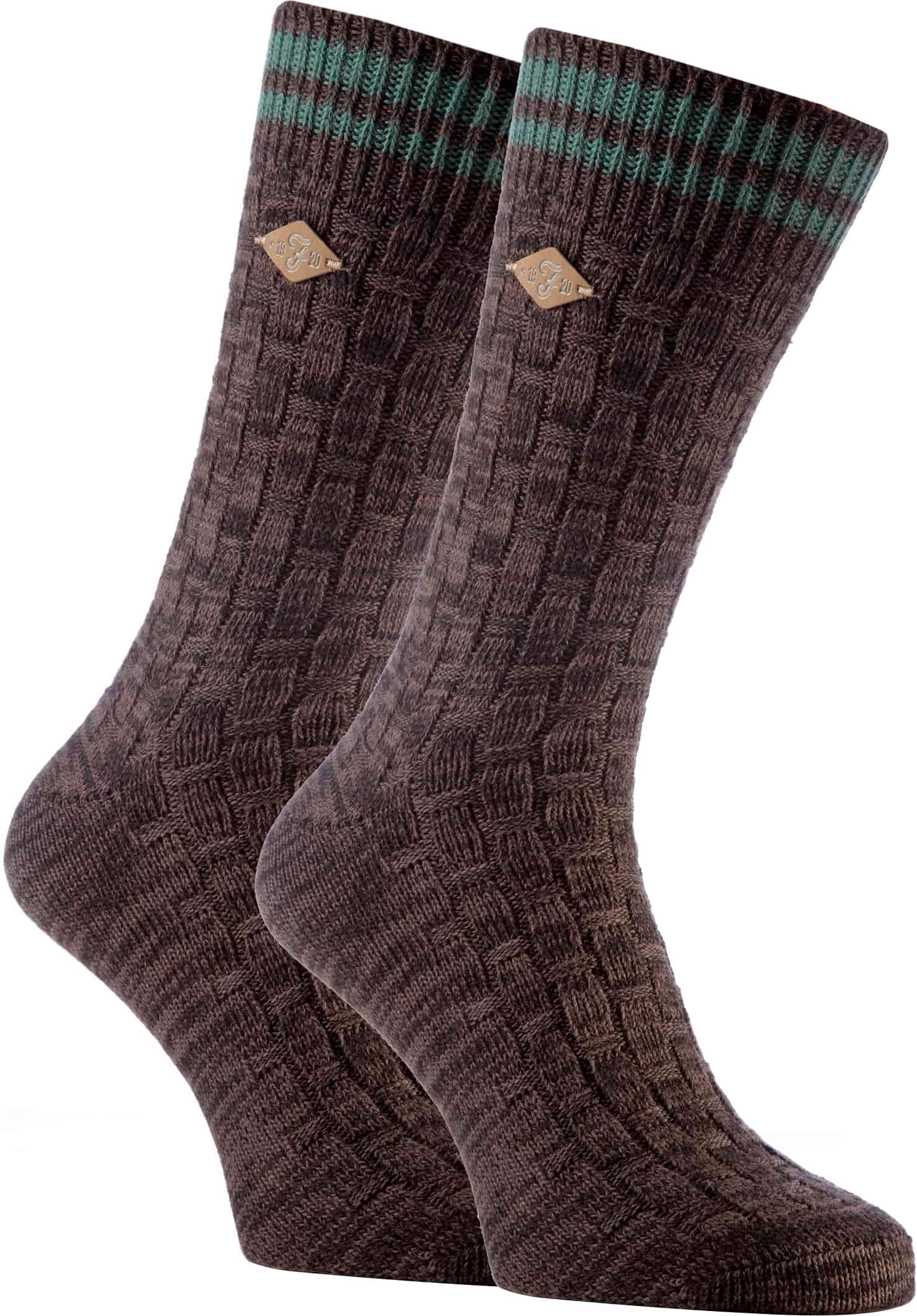 2 Pack Herren dicke Baumwolle klobig gestrickt formale Boot Socken