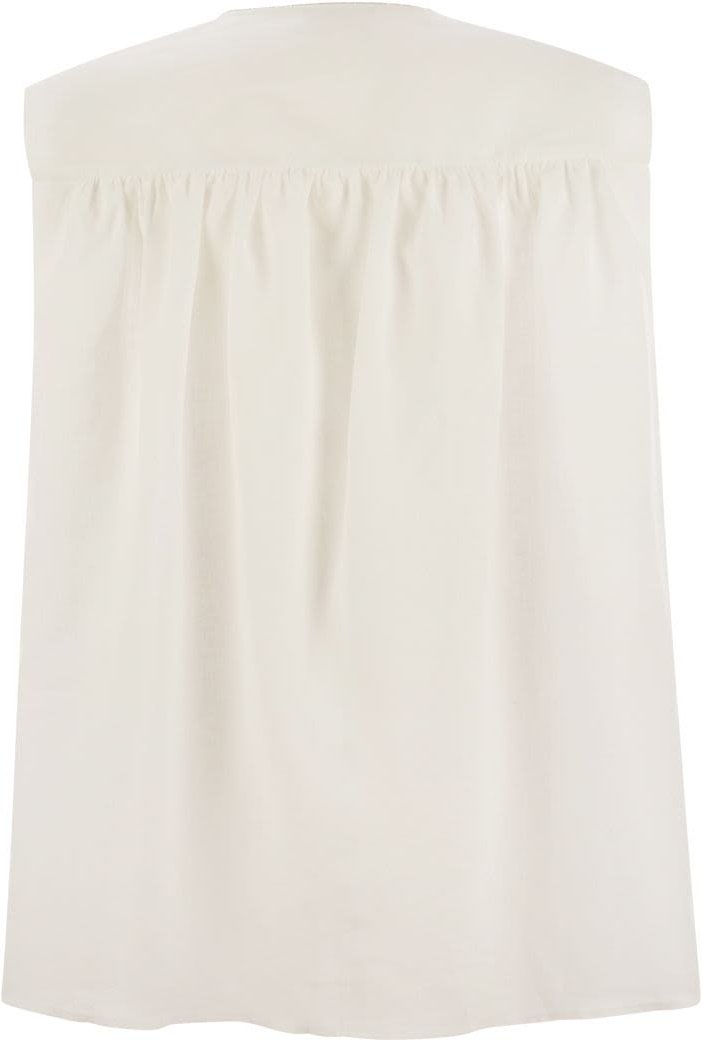 Leinen Ärmelloses Top