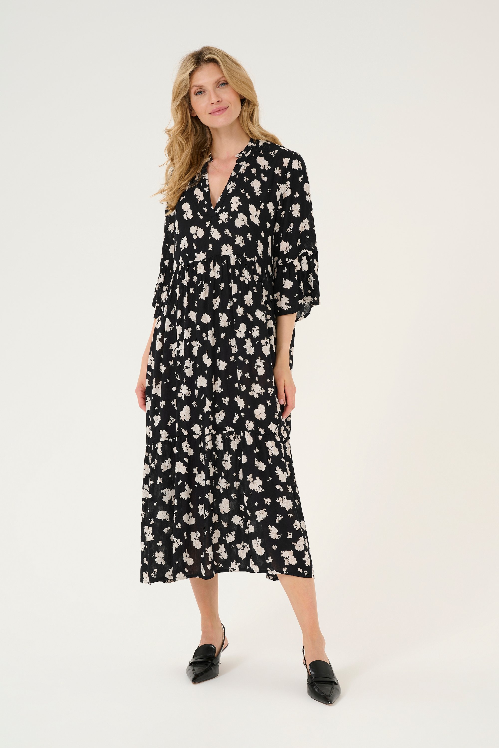 Thumbnail - Kleid A-shape black white