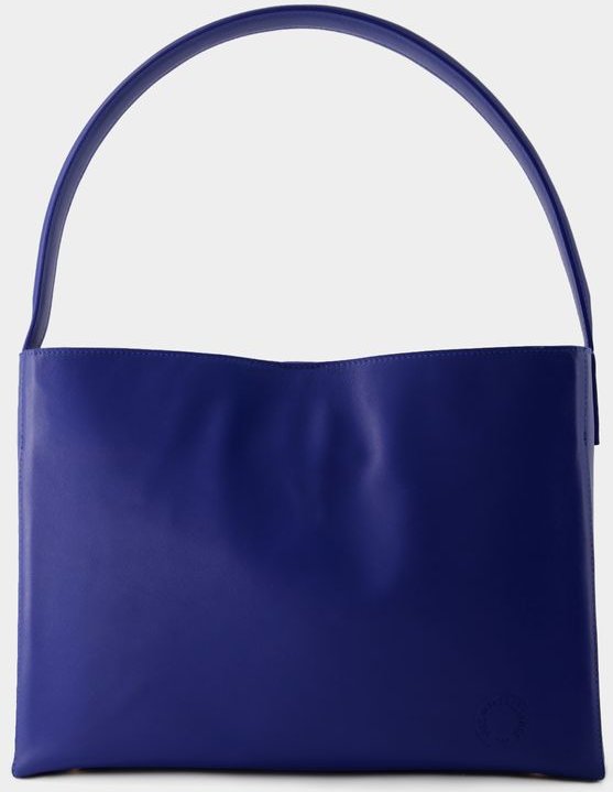 Leonore L Schultertasche - Ines de la Fressange - Leder - Kobaltblau