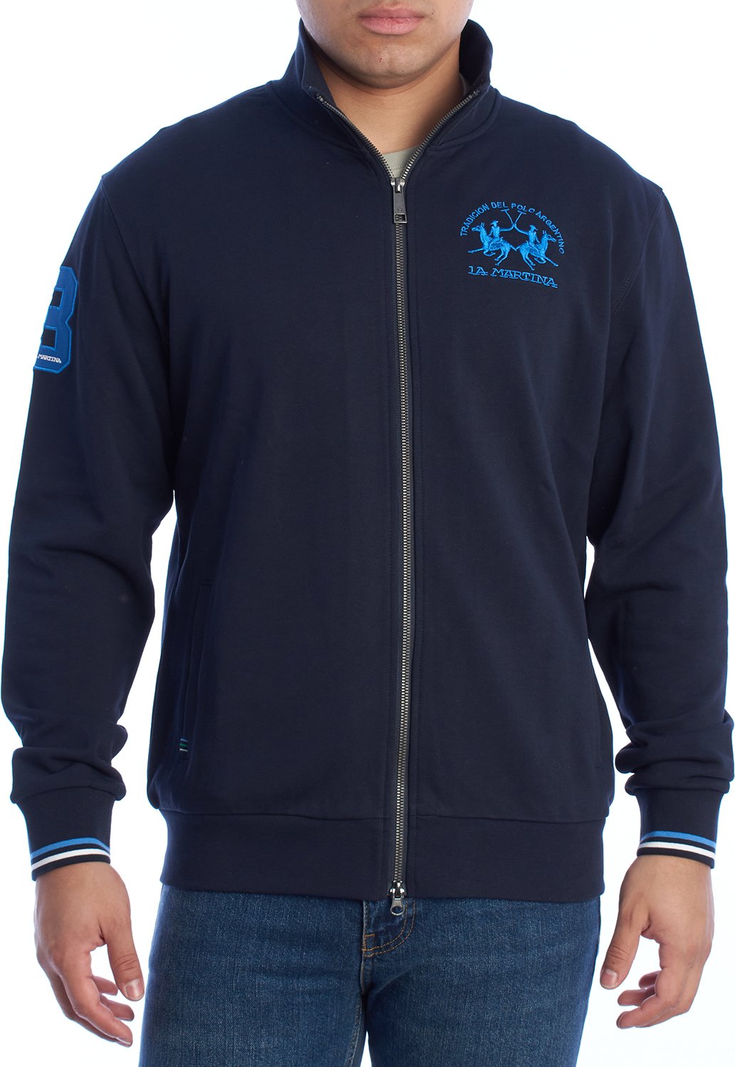 Herren-Sweatshirt mit normaler Passform und Reißverschluss YMF300-FP568