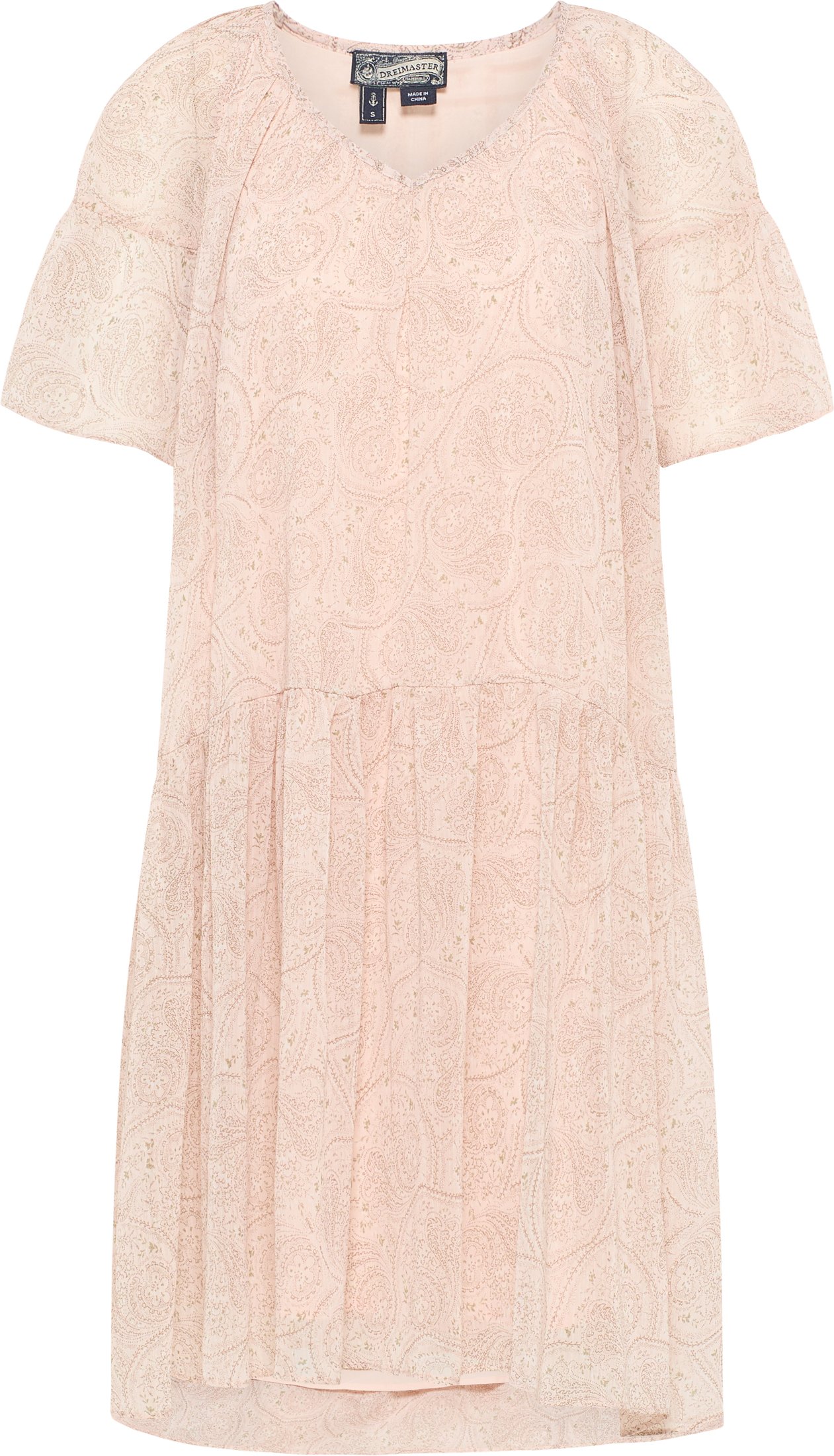 Thumbnail - Dreimaster Kleid Damen Rosa Mehrfarbig