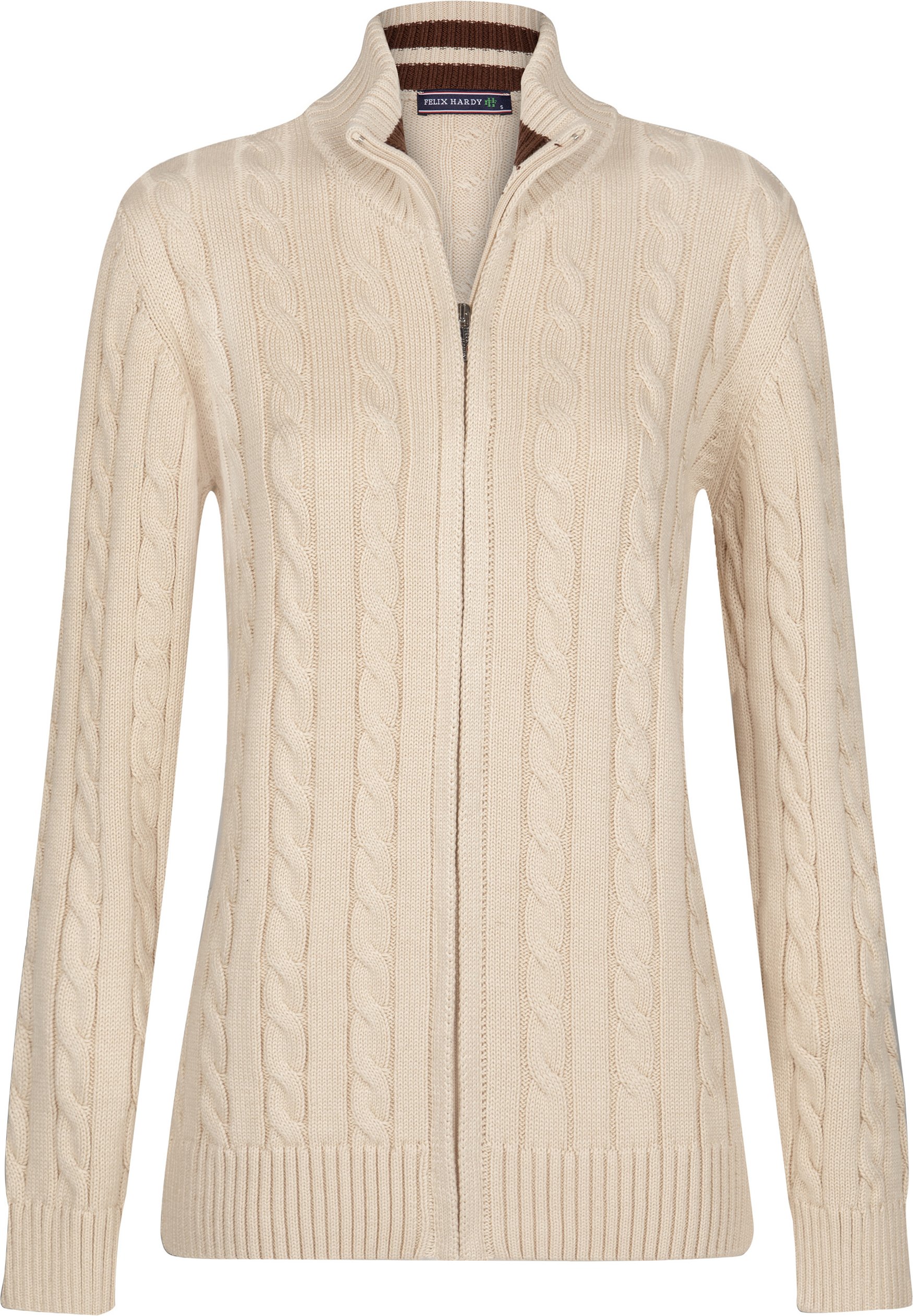 Strickjacke Strickjacke Mit Zopfmuster