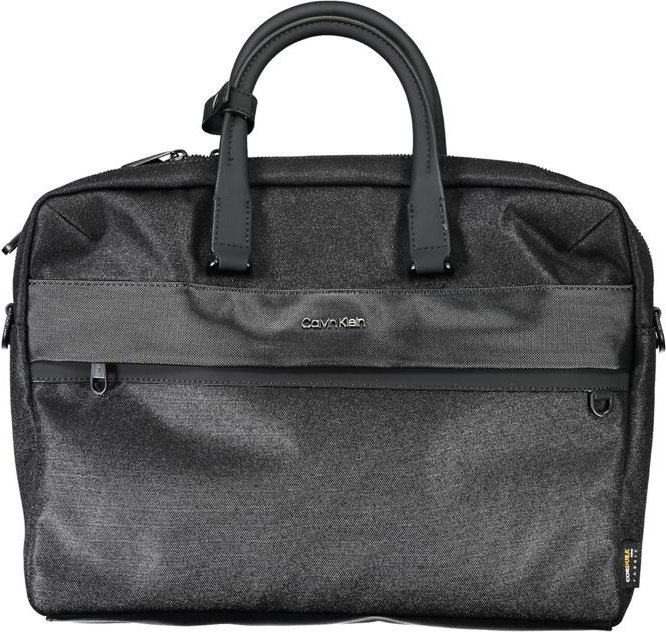 Schwarze Polyester-Handtasche