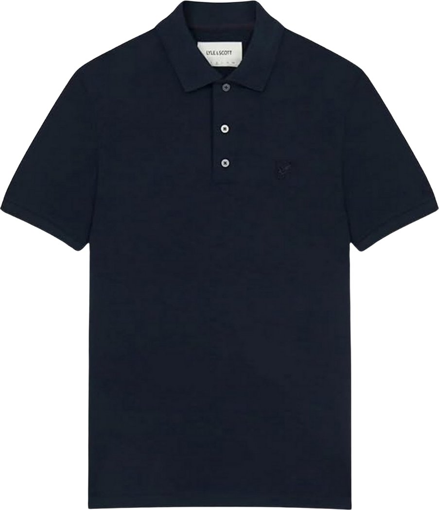 Lyle & Scott Tonal Eagle Marineblaues Poloshirt