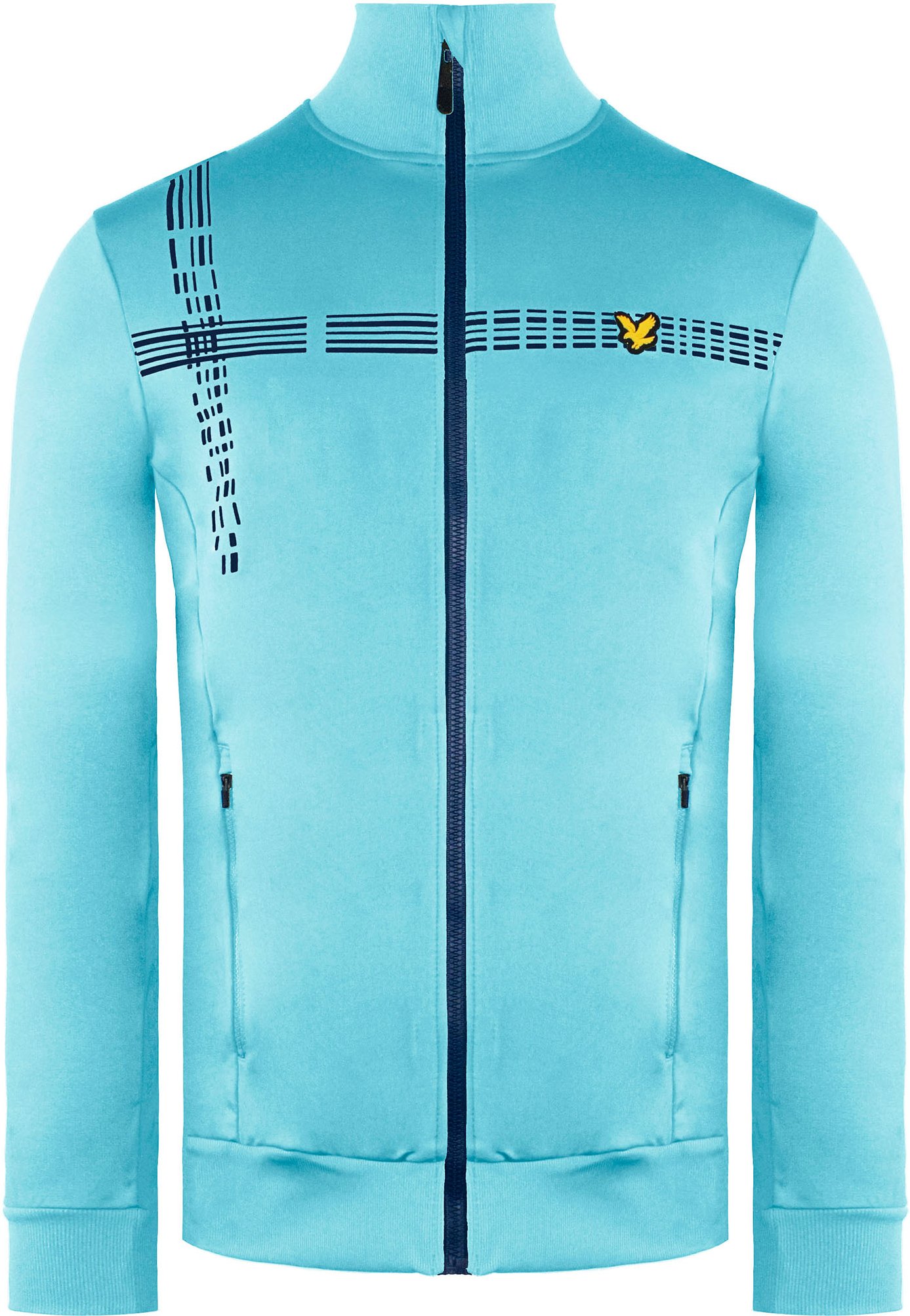 Thumbnail - Lyle & Scott Counter Stripe Herren Hellblau Midlayer