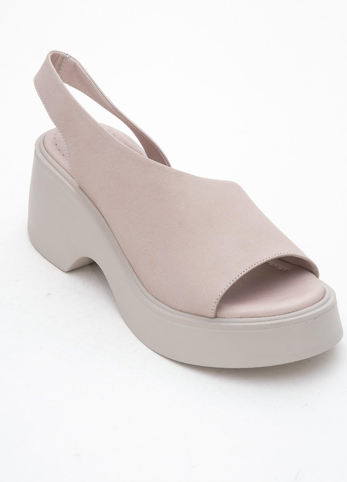 ROY Leder Keilabsatz Sandale (Damen)