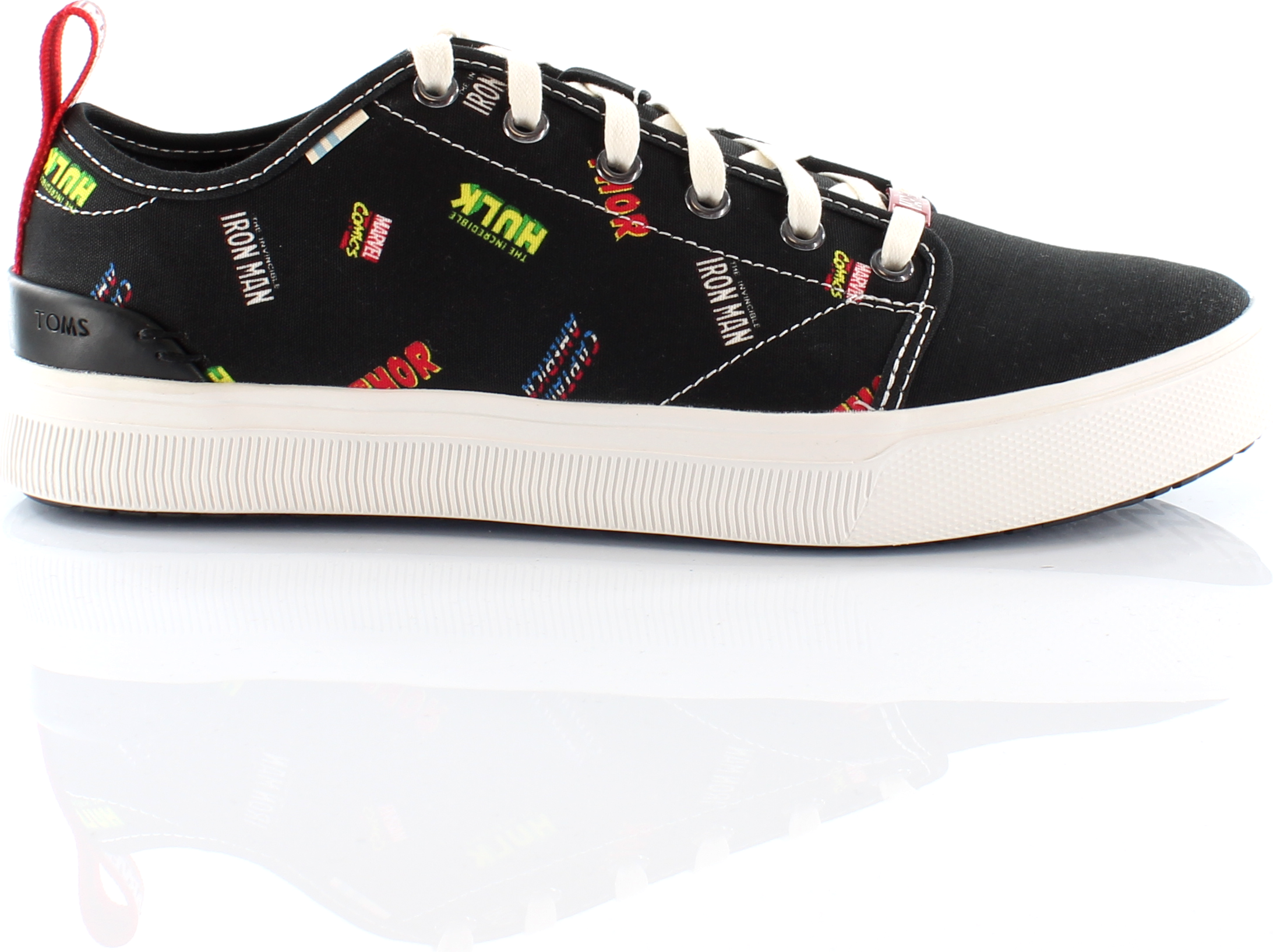 Toms x Marvel TRVL Lite Low Mens Black Trainer