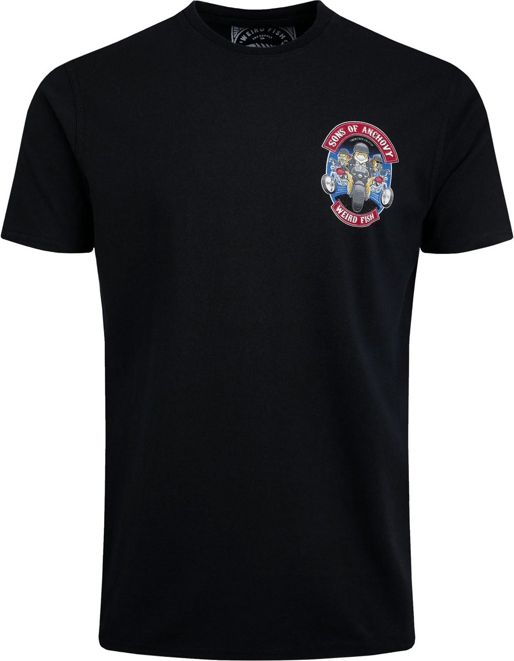 Thumbnail - Weird Fish - "Sons Of Anchovy" T-Shirt für Herren (Schwarz)