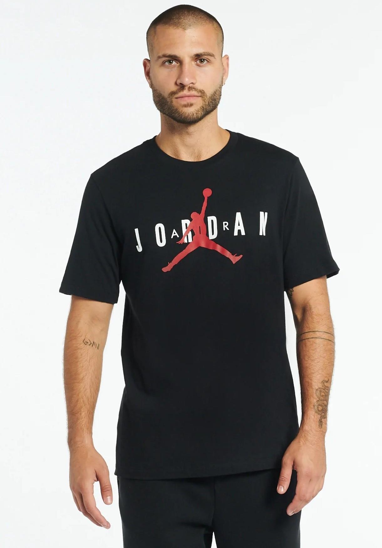 Nike Air Jordan Herren-T-Shirt in Schwarz