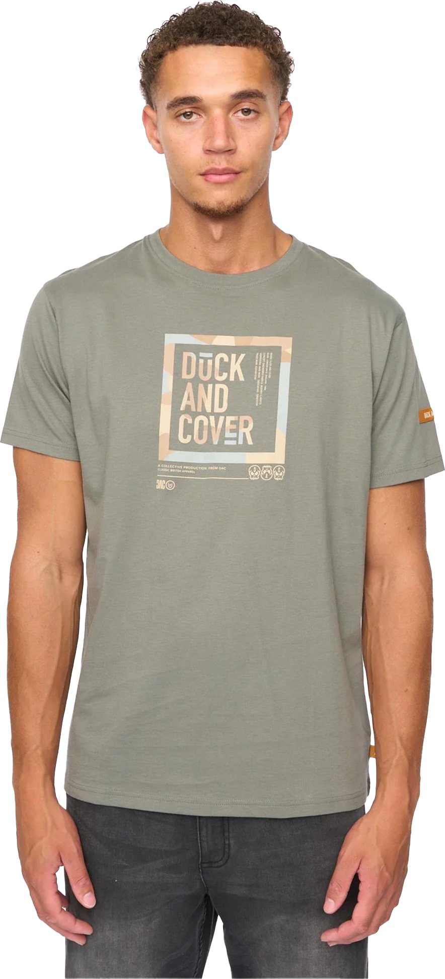 Duck and Cover - "Primatic" T-Shirt für Herren (Dunkel-Olive)