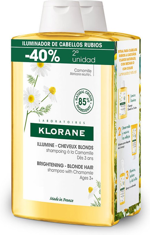 A La Camomila Champú Iluminador Reflejos Rubios Duo 2 X 400 ml