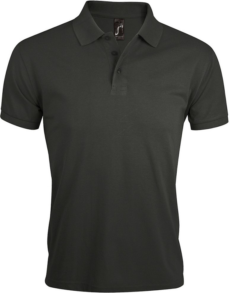 SOLs Mens Prime Pique Plain Kurzarm-Poloshirt (Dunkelgrau)