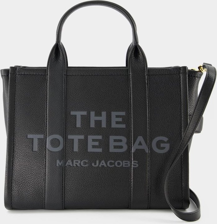 Die kleine Tragetasche aus schwarzem Leder