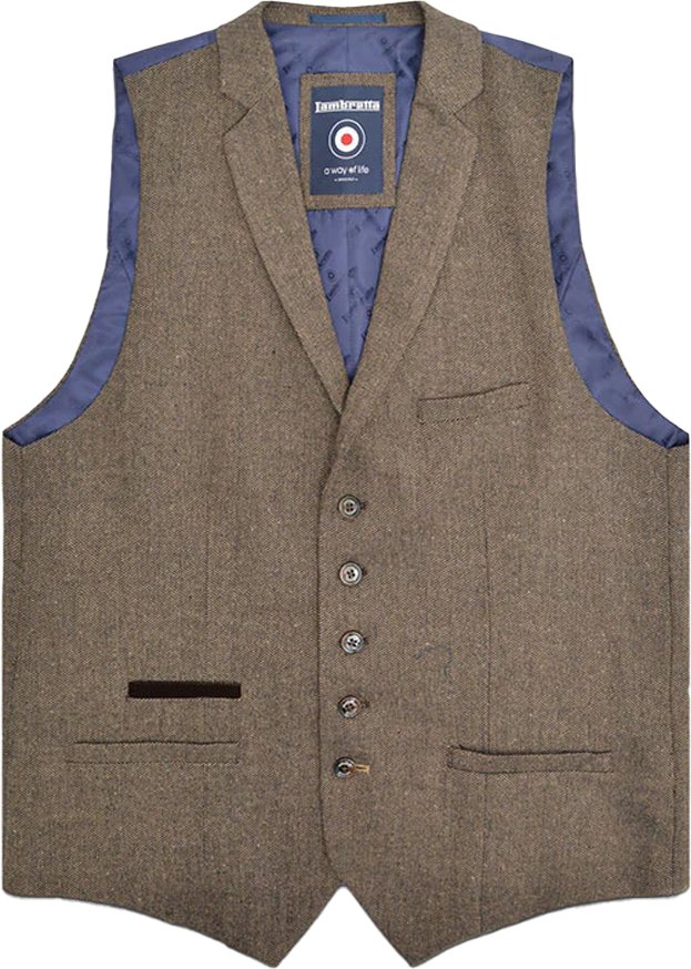Lambretta - "Morgan" Weste für Herren (Braun)