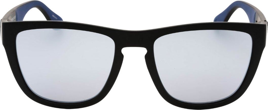 Tommy Hiliger Sonnenbrille mit silbernen Spiegelglasern und mattschwarzen Glasern