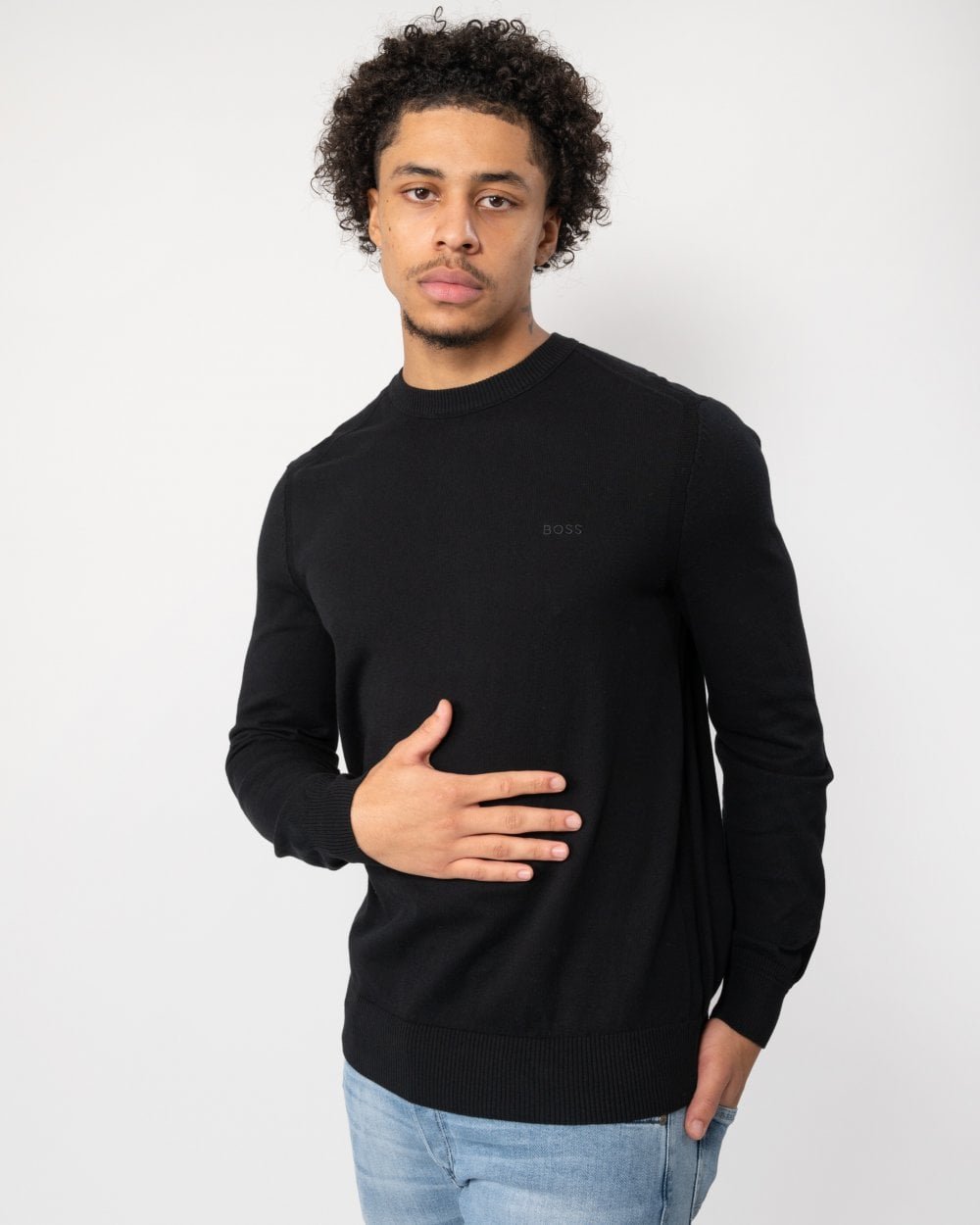 BOSS Orange Asac C Herren Rundhals-Pullover